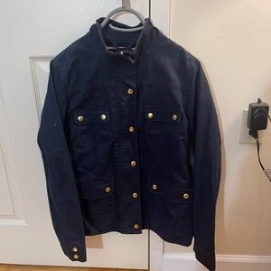 navy jcrew field jacket size medium